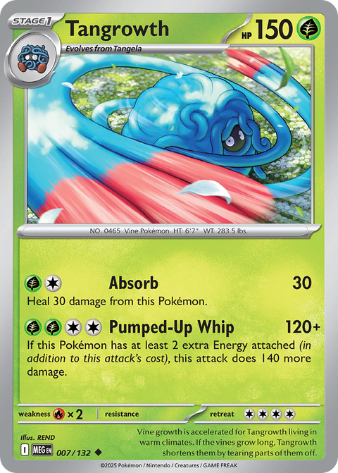 Tangrowth 7 Mega Evolution Pokémon card