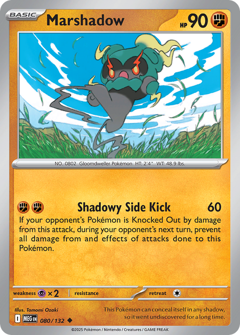 Marshadow 80 Mega Evolution Pokémon card