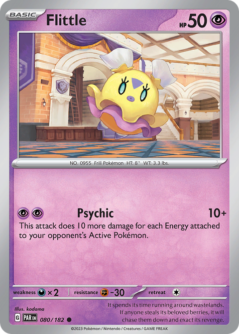 Flittle 80 Paradox Rift Pokémon card