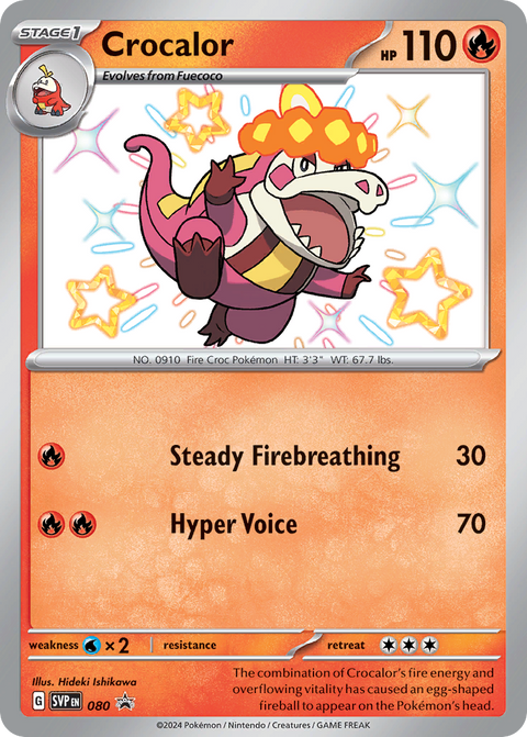 Crocalor 80 Scarlet & Violet Black Star Promos Pokémon card