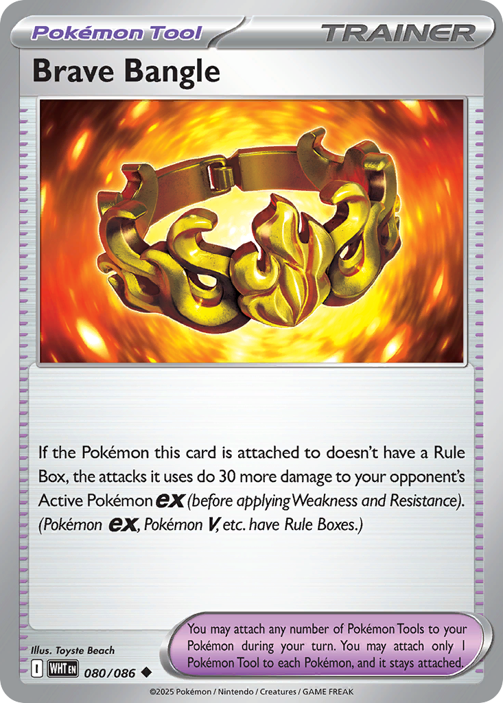 Brave Bangle 80 White Flare Pokémon card