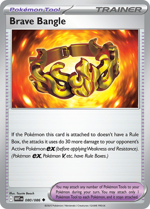 Brave Bangle 80 White Flare Pokémon card