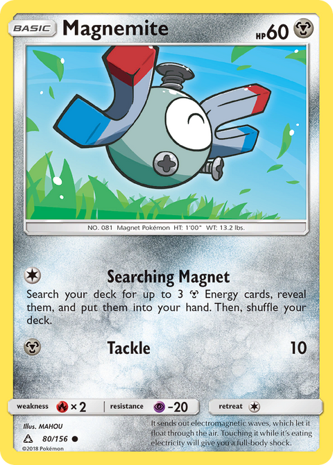 Magnemite 80 Ultra Prism Pokémon card