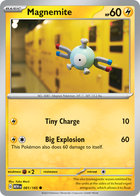 Magnemite 81 151 Pokémon card