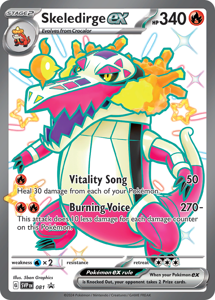 Skeledirge ex 81 Scarlet & Violet Black Star Promos Pokémon card