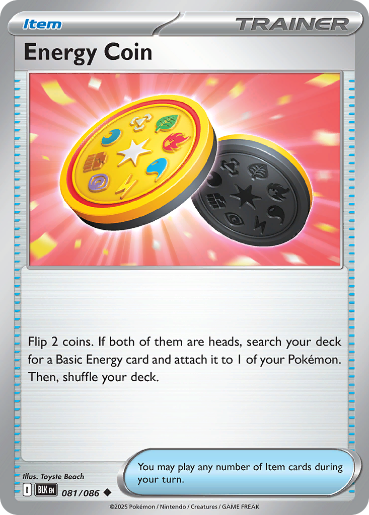 Energy Coin 81 Black Bolt Pokémon card