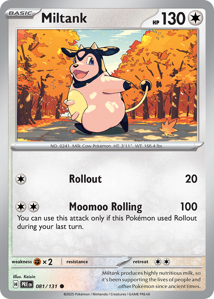 Miltank 81 Prismatic Evolutions Pokémon card