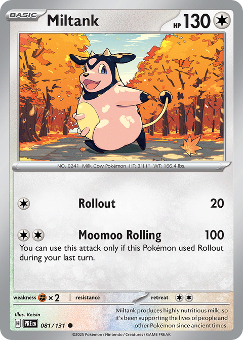 Miltank 81 Prismatic Evolutions Pokémon card