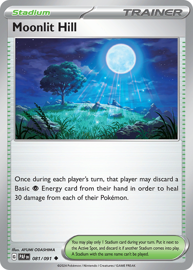 Moonlit Hill 81 Paldean Fates Pokémon card