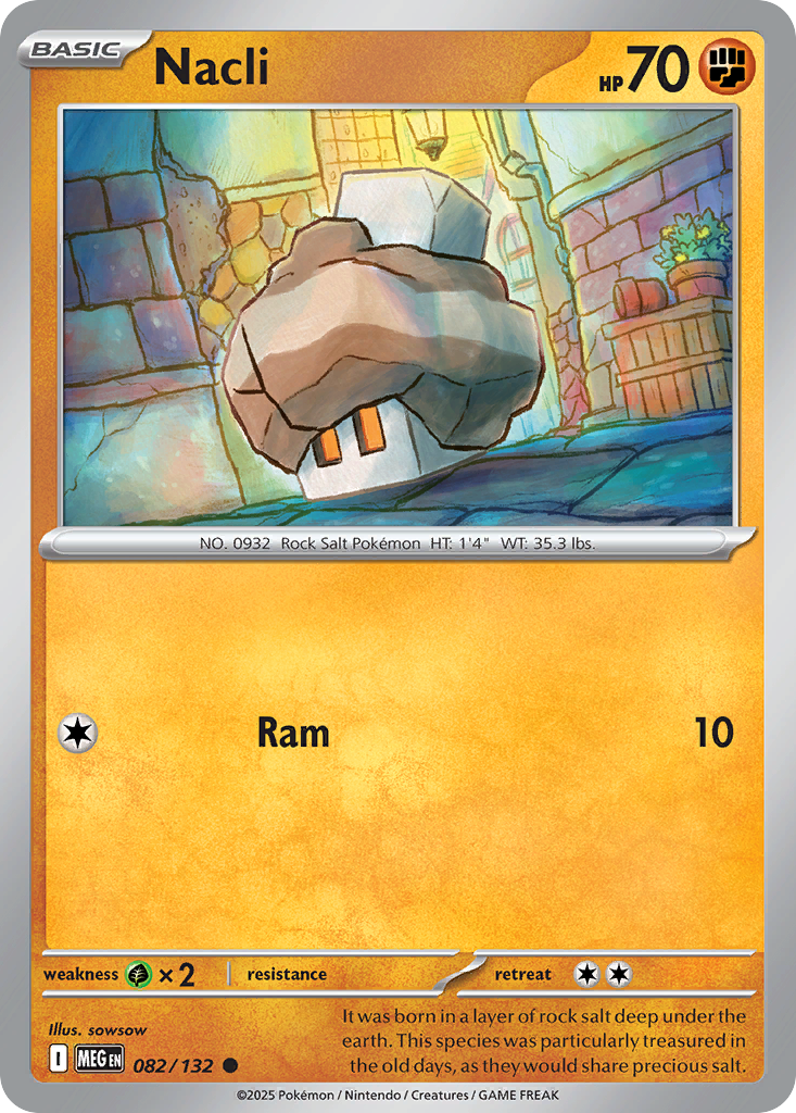 Nacli 82 Mega Evolution Pokémon card