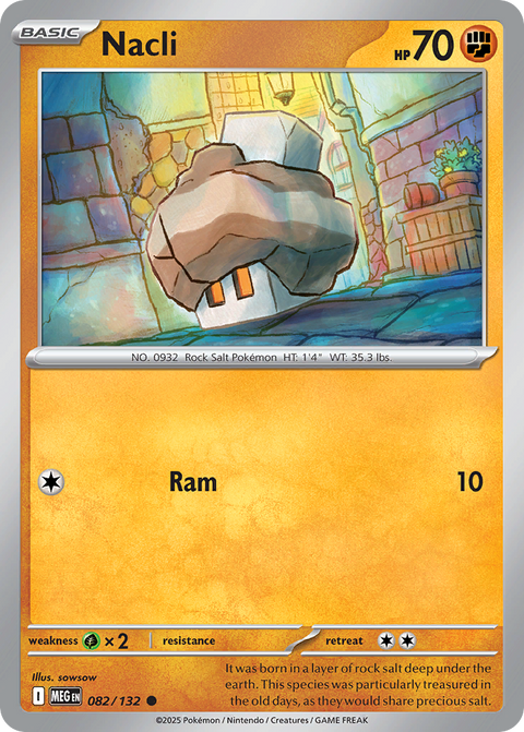 Nacli 82 Mega Evolution Pokémon card