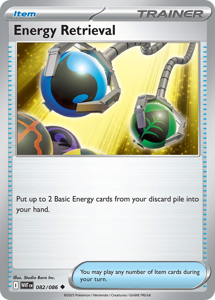 Energy Retrieval 82 White Flare Pokémon card
