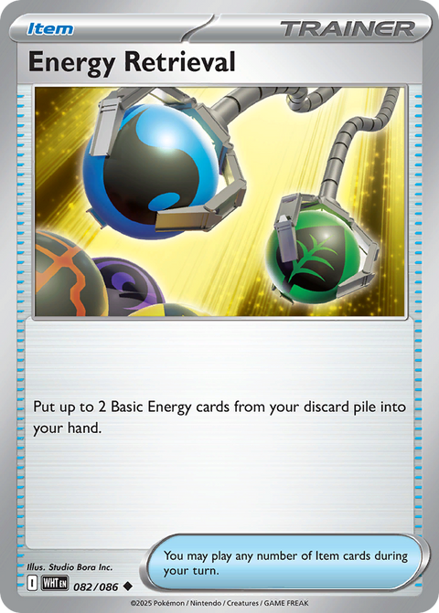 Energy Retrieval 82 White Flare Pokémon card