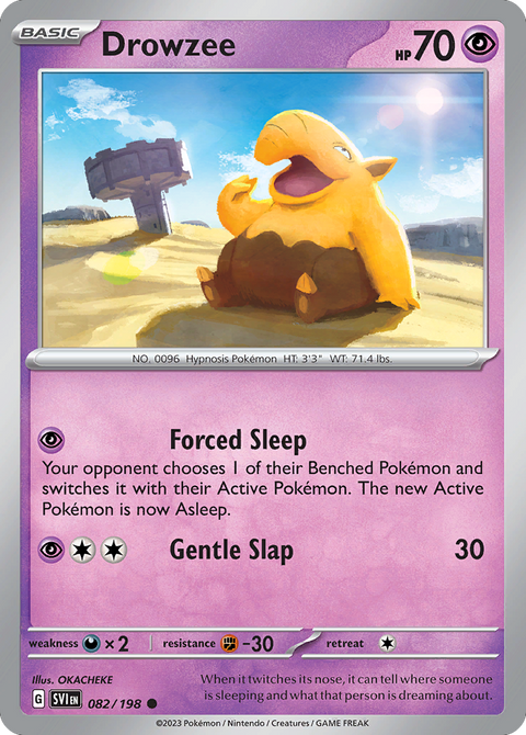 Drowzee 82 Scarlet & Violet Pokémon card