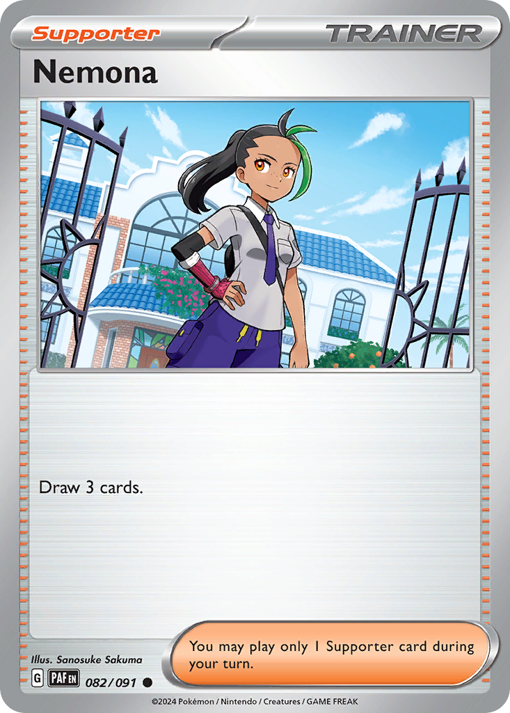 Nemona 82 Paldean Fates Pokémon card