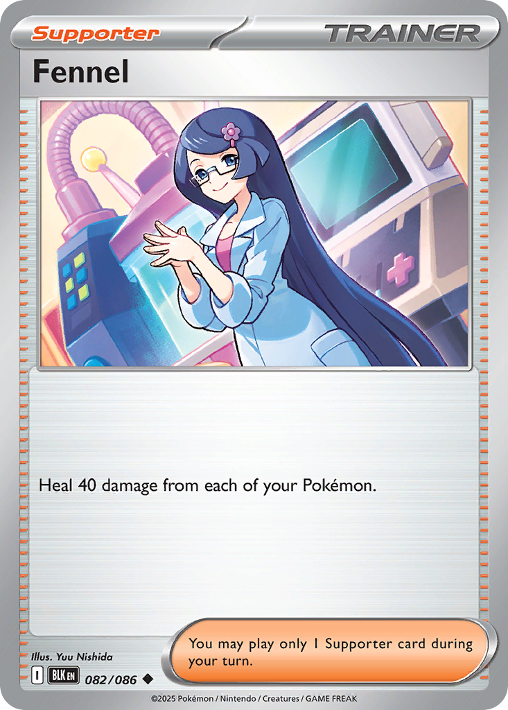 Fennel 82 Black Bolt Pokémon card