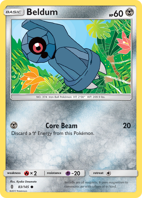 Beldum 83 Guardians Rising Pokémon card