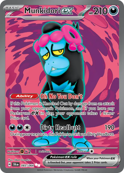 Munkidori ex 83 Shrouded Fable Pokémon card