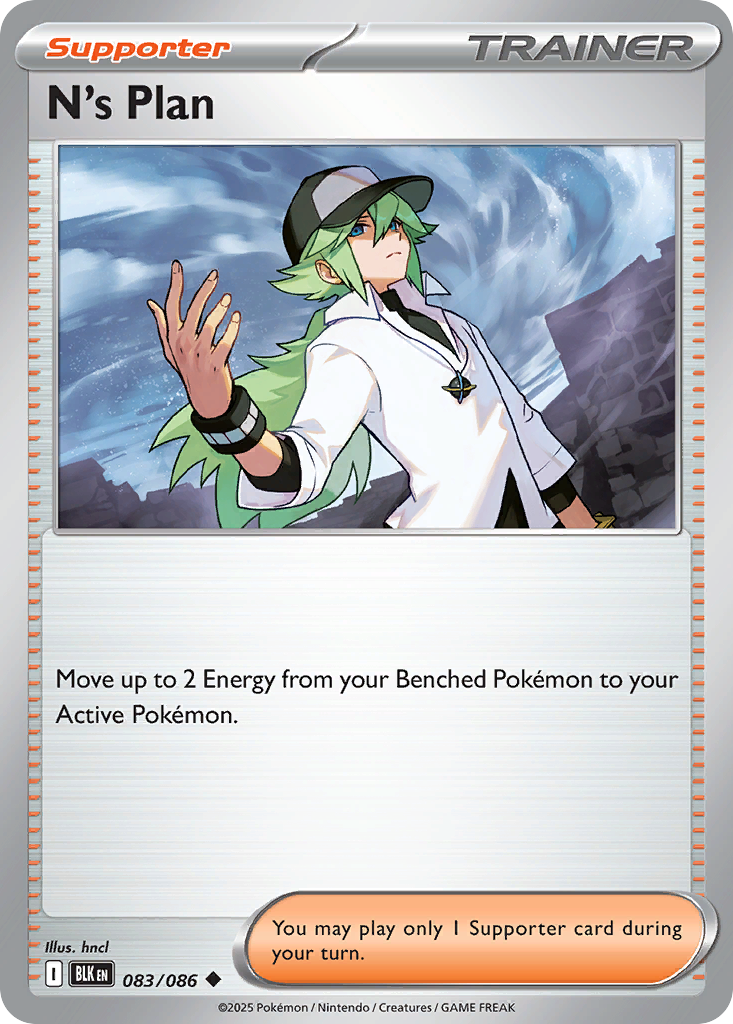 N's Plan 83 Black Bolt Pokémon card