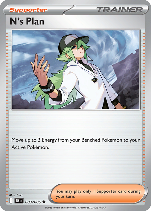N's Plan 83 Black Bolt Pokémon card