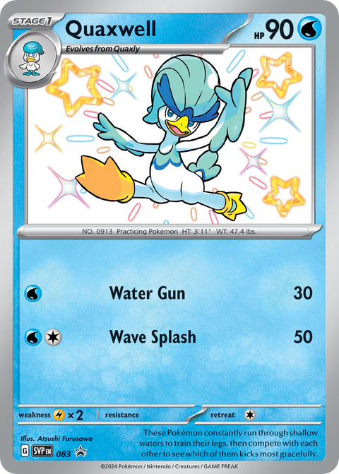 Quaxwell 83 Scarlet & Violet Black Star Promos Pokémon card