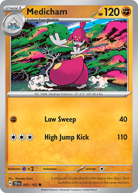 Medicham 83 Temporal Forces Pokémon card