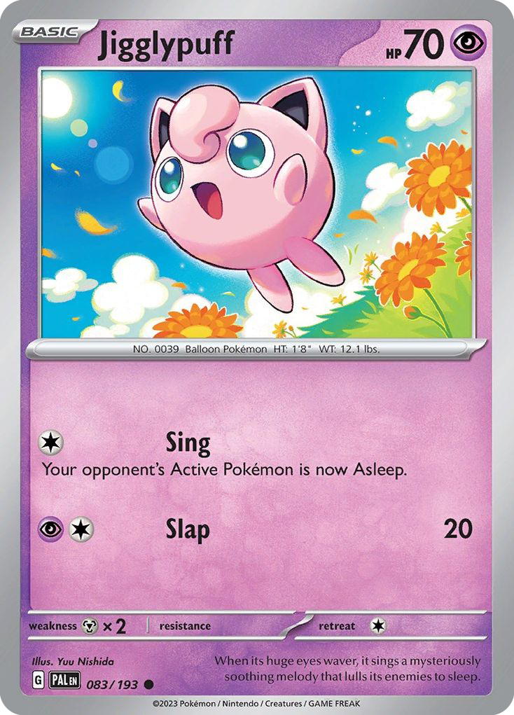 Jigglypuff 83 Paldea Evolved Pokémon card