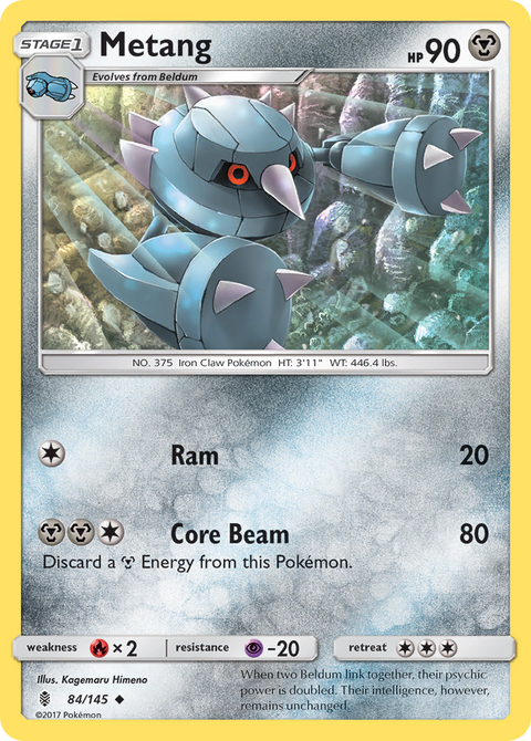 Metang 84 Guardians Rising Pokémon card