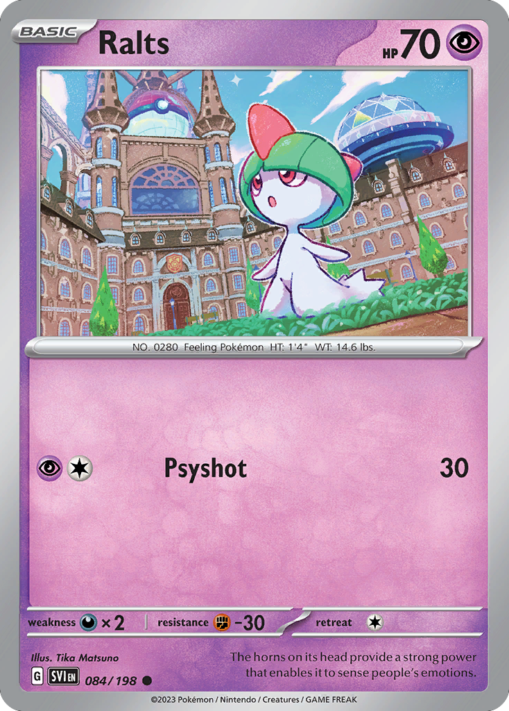 Ralts 84 Scarlet & Violet Pokémon card