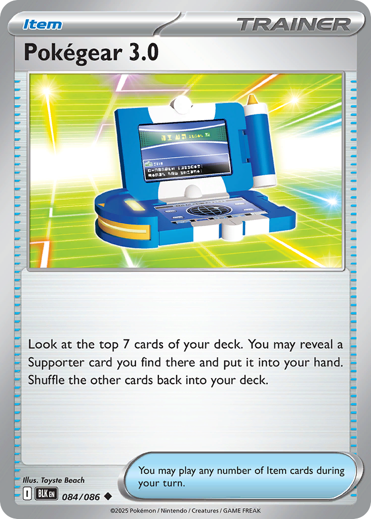 Pokégear 3.0 84 Black Bolt Pokémon card