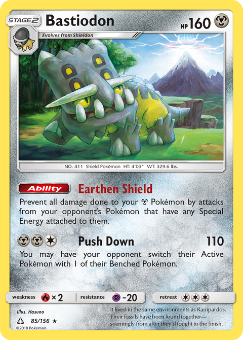 Bastiodon 85 Ultra Prism Pokémon card