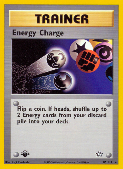 Energy Charge 85 Neo Genesis Pokémon card