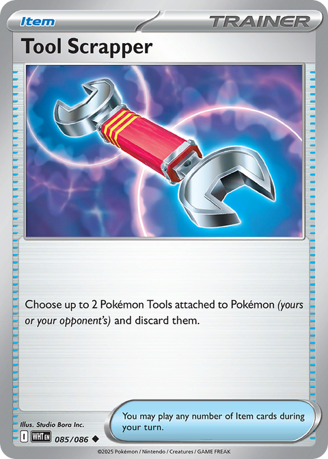 Tool Scrapper 85 White Flare Pokémon card
