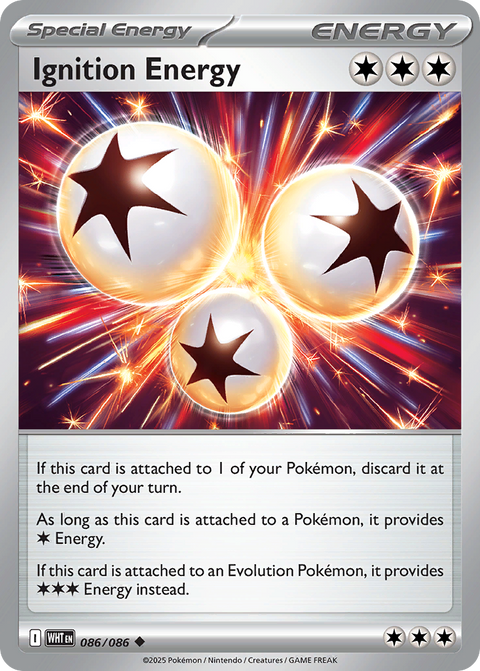Ignition Energy 86 White Flare Pokémon card