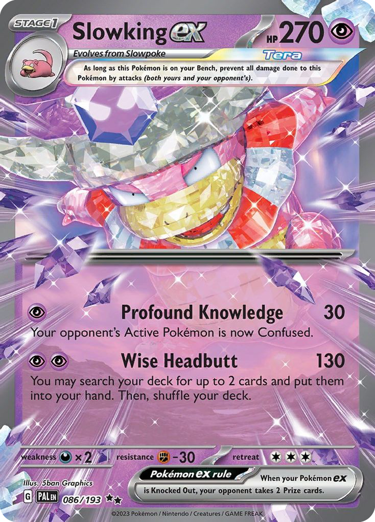 Slowking ex 86 Paldea Evolved Pokémon card