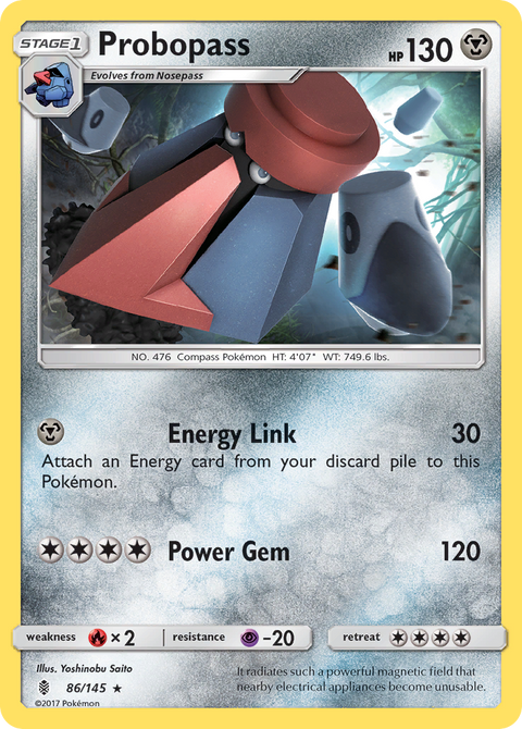 Probopass 86 Guardians Rising Pokémon card