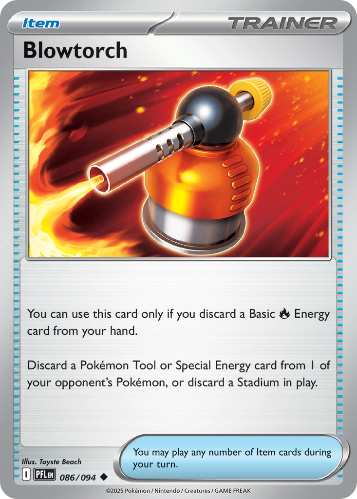 Blowtorch 86 Phantasmal Flames Pokémon card
