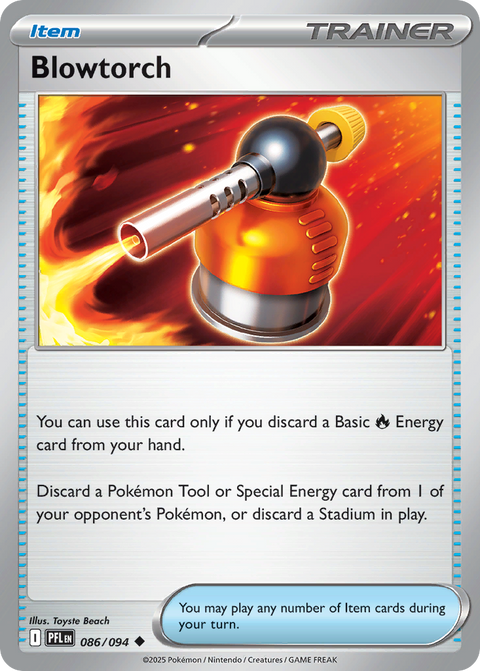 Blowtorch 86 Phantasmal Flames Pokémon card