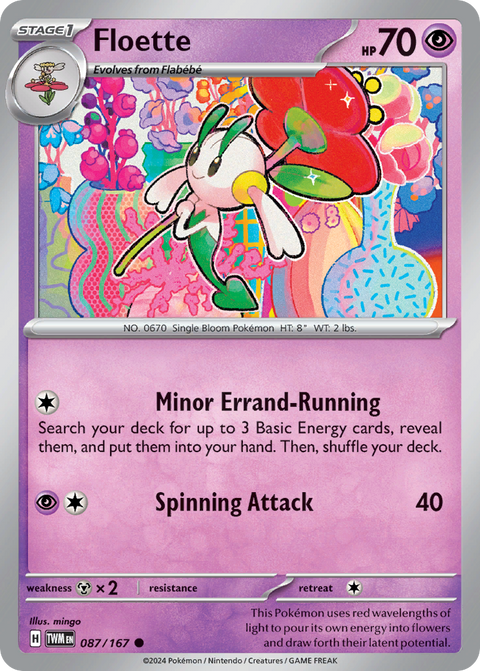 Floette 87 Twilight Masquerade Pokémon card