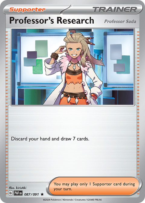 Professor's Research 87 Paldean Fates Pokémon card