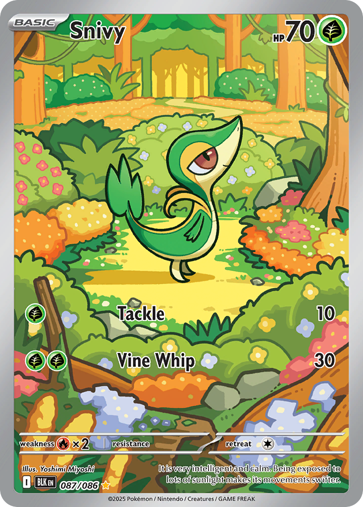 Snivy 87 Black Bolt Pokémon card