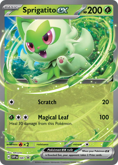 Sprigatito ex 87 Scarlet & Violet Black Star Promos Pokémon card