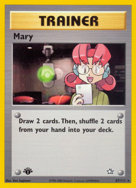 Mary 87 Neo Genesis Pokémon card