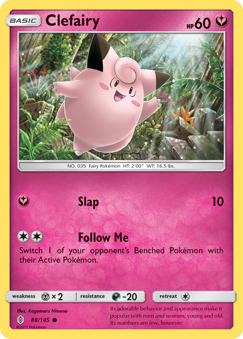 Clefairy 88 Guardians Rising Pokémon card