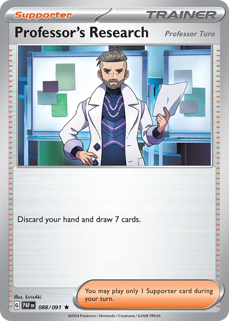 Professor's Research 88 Paldean Fates Pokémon card