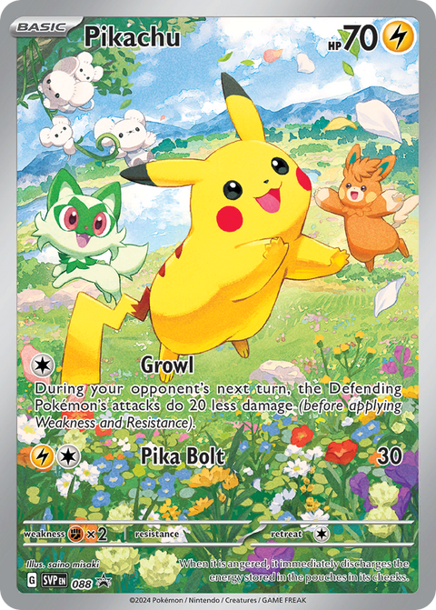 Pikachu 88 Scarlet & Violet Black Star Promos Pokémon card
