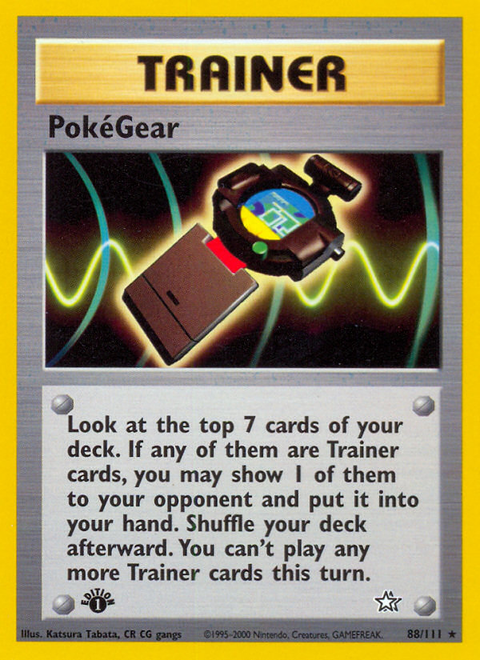 PokéGear 88 Neo Genesis Pokémon card