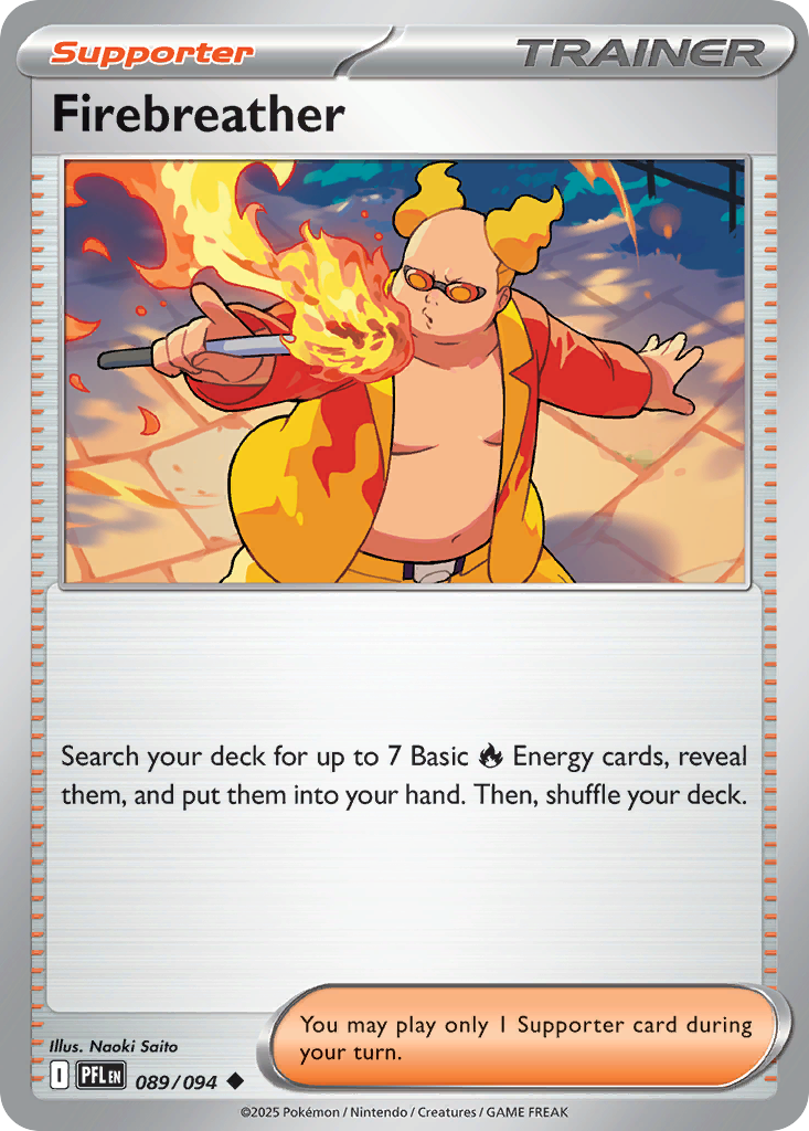 Firebreather 89 Phantasmal Flames Pokémon card