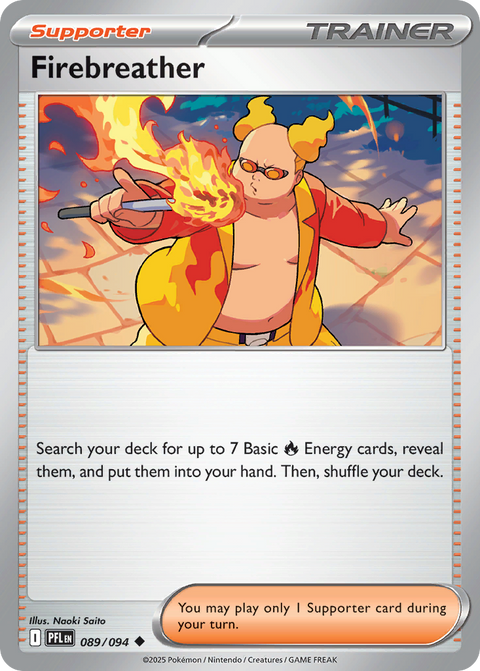 Firebreather 89 Phantasmal Flames Pokémon card