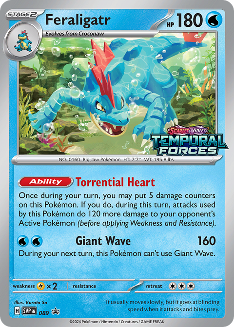 Feraligatr 89 Scarlet & Violet Black Star Promos Pokémon card